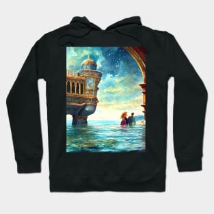 Departing the Gazebo of Worlds Hoodie